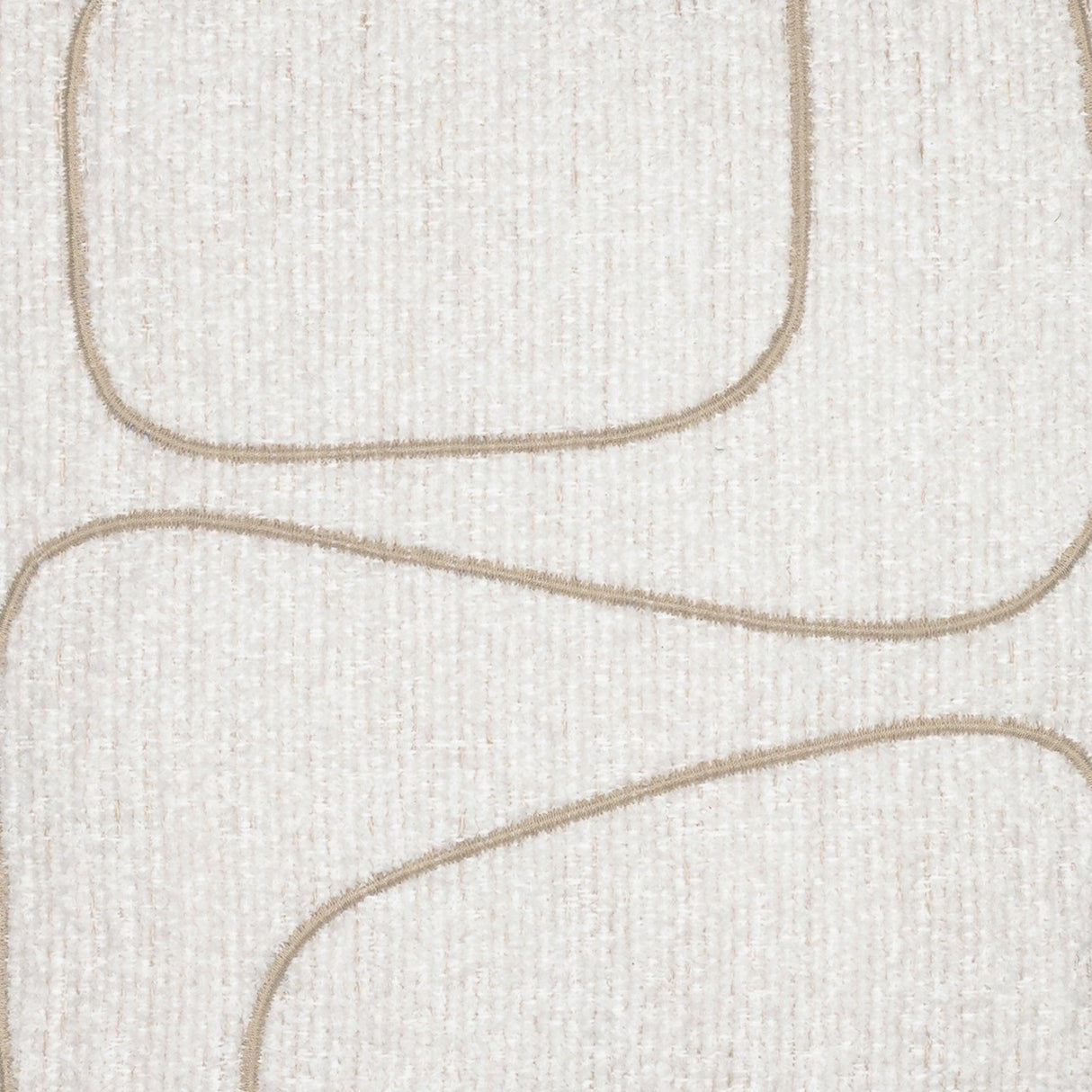 Elaine Smith Linear Luxe Oyster White 20"x20" Decorative Pillow