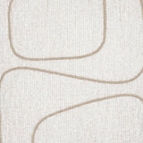 Elaine Smith Linear Luxe Oyster White 20"x20" Decorative Pillow