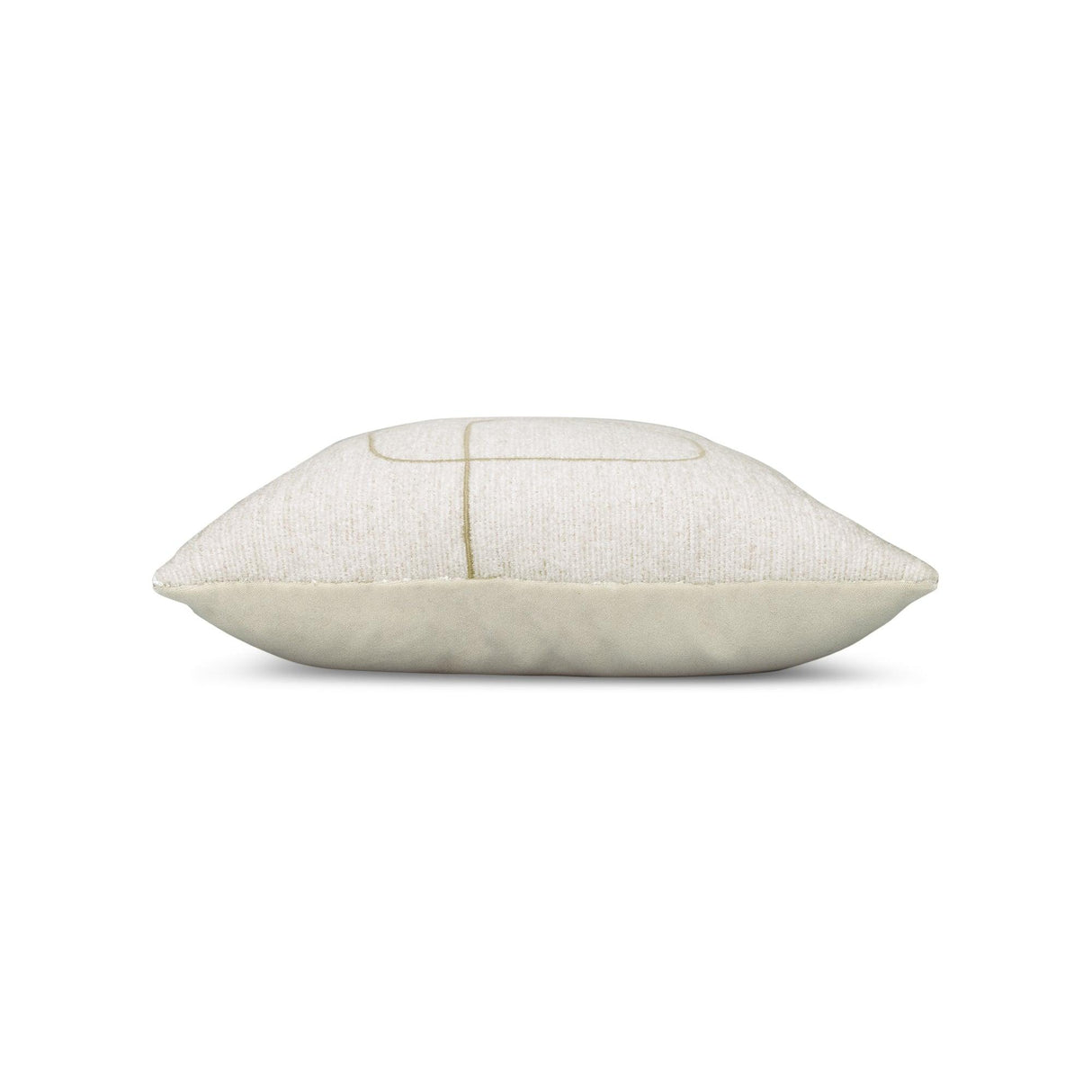 Elaine Smith Linear Luxe Oyster White 20"x20" Decorative Pillow