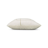 Elaine Smith Linear Luxe Oyster White 20"x20" Decorative Pillow