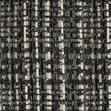 Elaine Smith Channel Noir Black 20"x20" Decorative Pillow