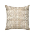 Elaine Smith Channel Sable Beige 20"x20" Decorative Pillow