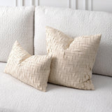 Elaine Smith Entwine Crema Ivory 20"x20" Decorative Pillow