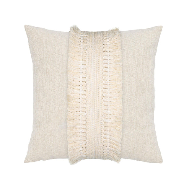 Elaine Smith Column Crema Ivory 20"x20" Decorative Pillow
