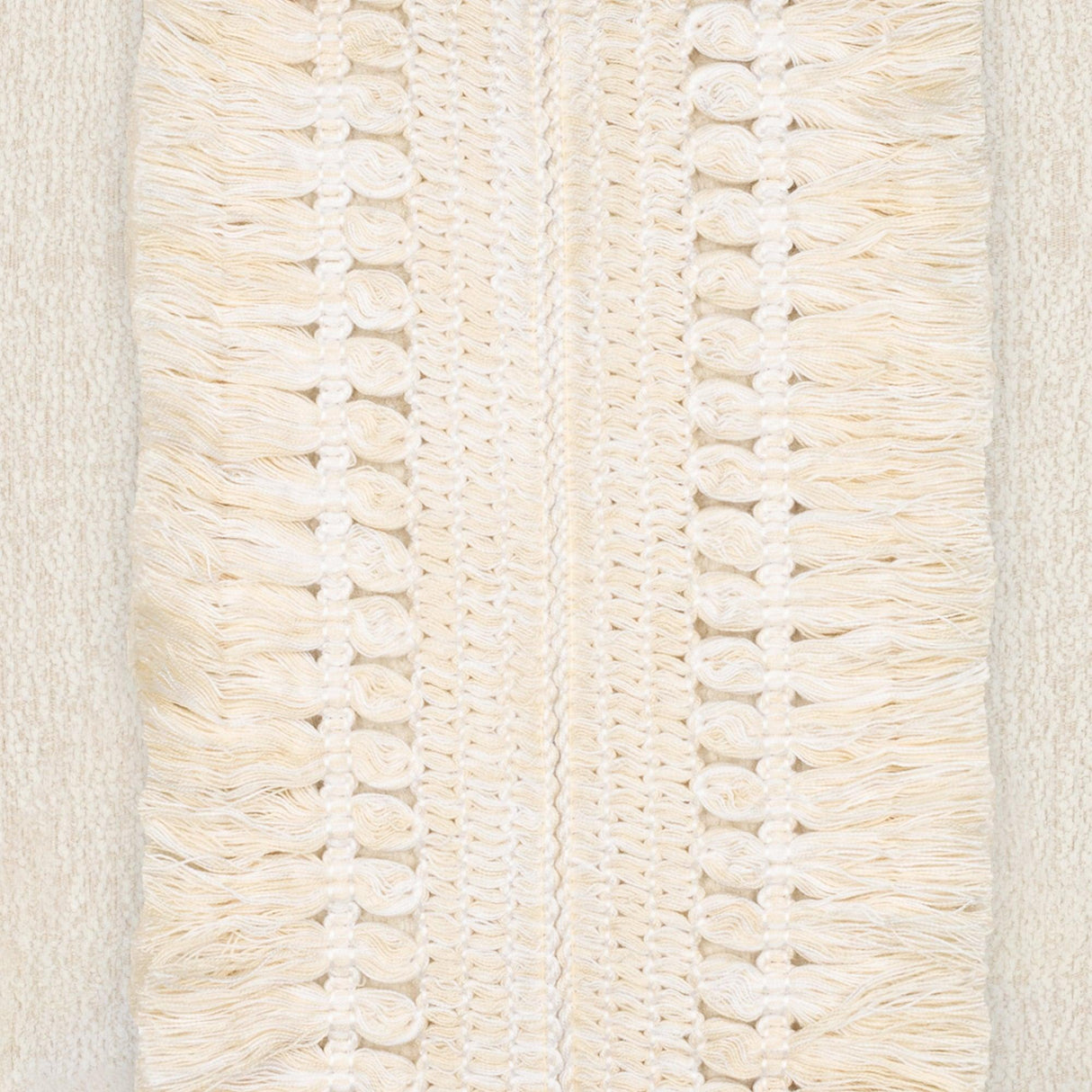 Elaine Smith Column Crema Ivory 20"x20" Decorative Pillow