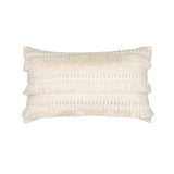 Elaine Smith Cascade Crema Ivory 12"x20" Decorative Pillow