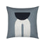 Elaine Smith Modern Balance Slate Blue 20"x20" Decorative Pillow