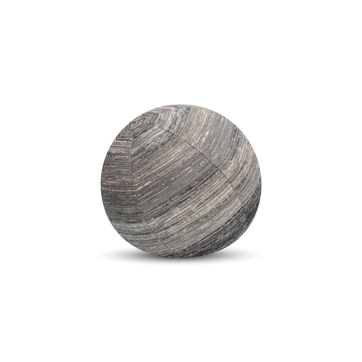 Elaine Smith Textured Grigio Orb Gray 12" Round Decorative Pillow