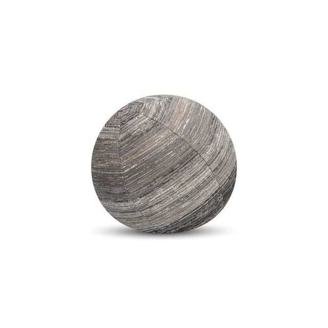 Elaine Smith Textured Grigio Orb Gray 12" Round Decorative Pillow