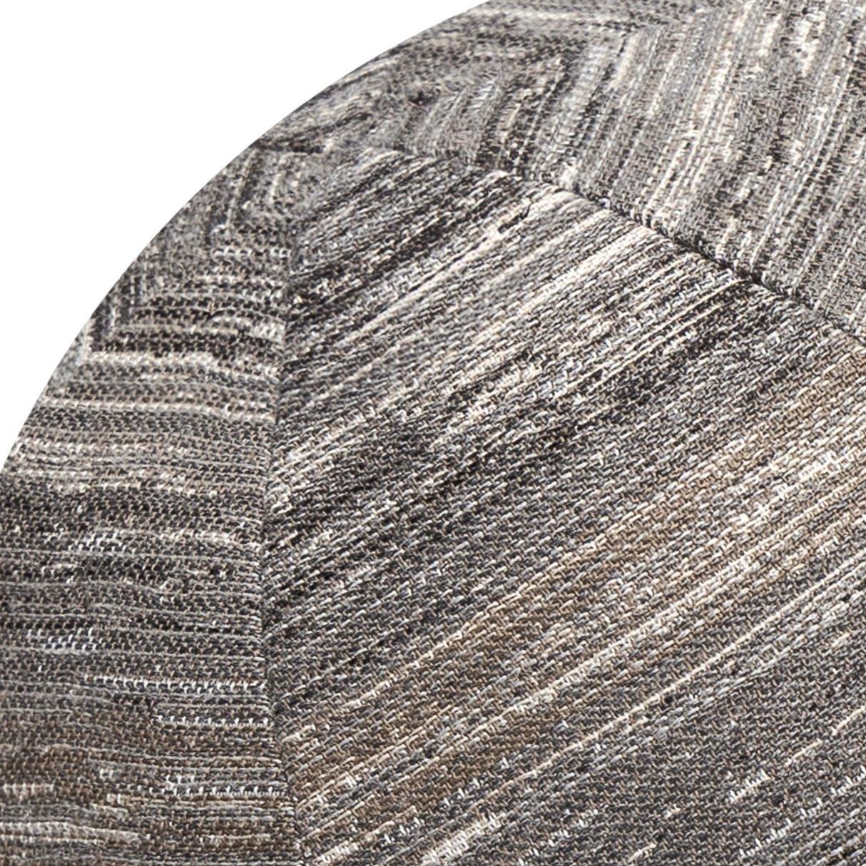Elaine Smith Textured Grigio Orb Gray 12" Round Decorative Pillow