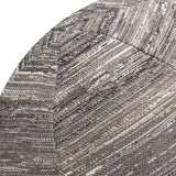Elaine Smith Textured Grigio Orb Gray 12" Round Decorative Pillow