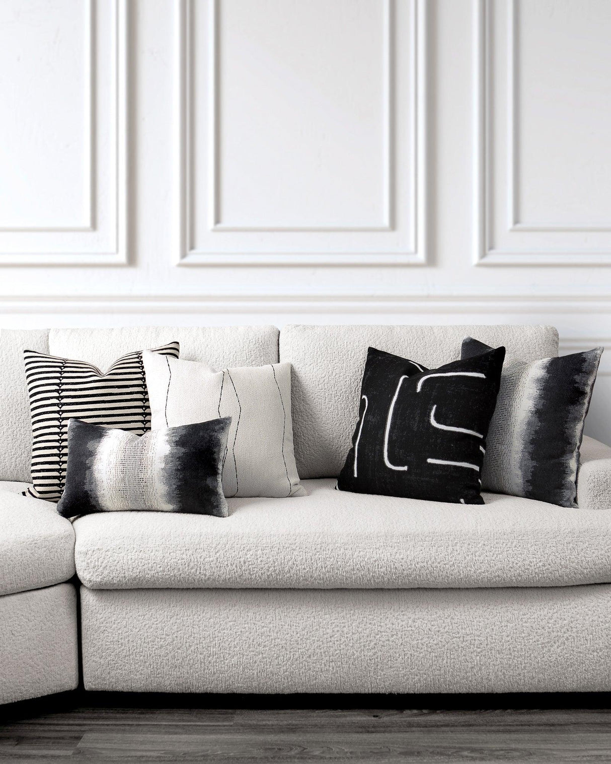 Elaine Smith Charcoal Pillow Package 2-Pack Black 2-Pack Decorative Pillow