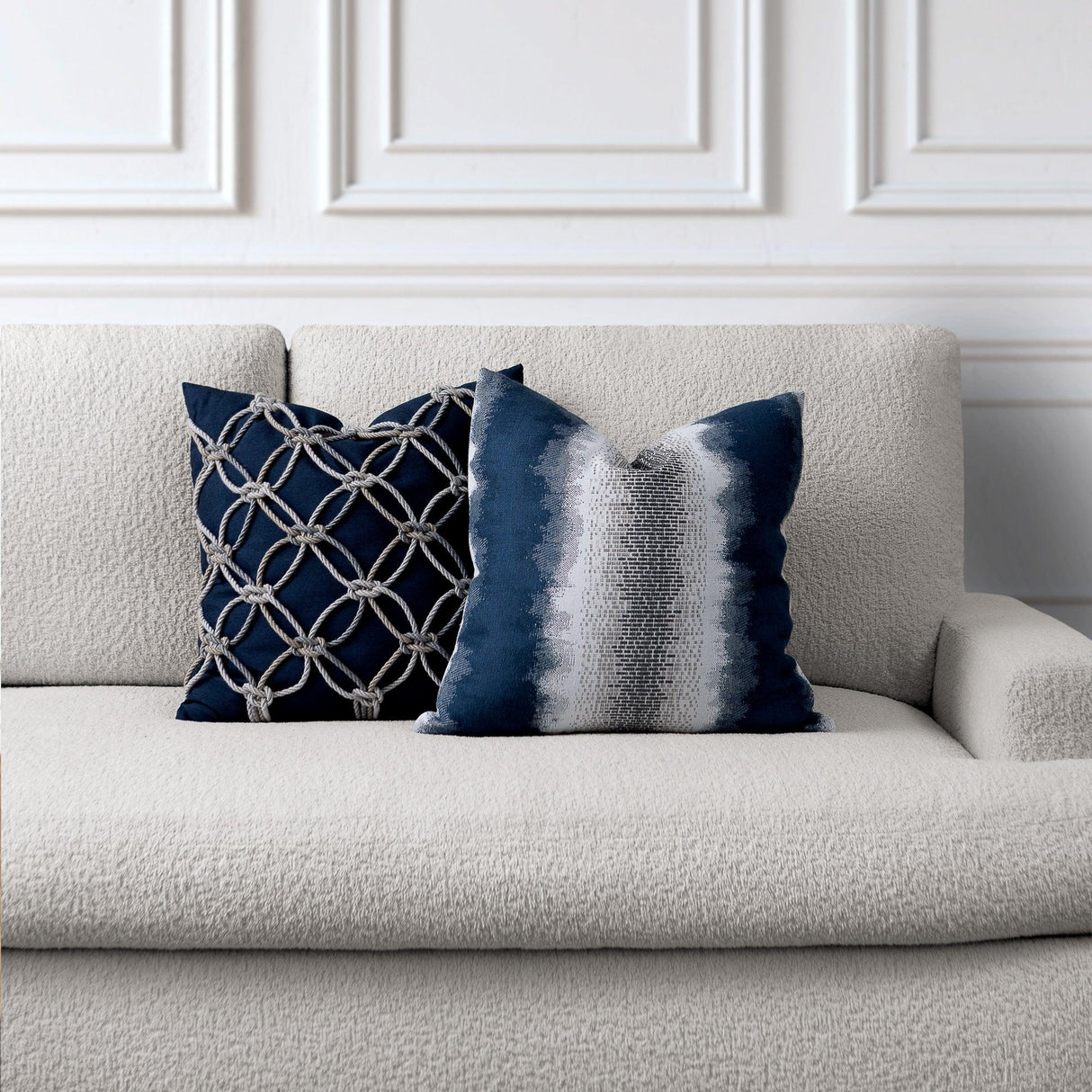 Elaine Smith Denim Pillow Package 2-Pack Blue 2-Pack Decorative Pillow