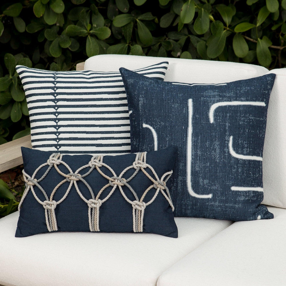 Elaine Smith Denim Pillow Package 3-Pack Blue 3-Pack Decorative Pillow