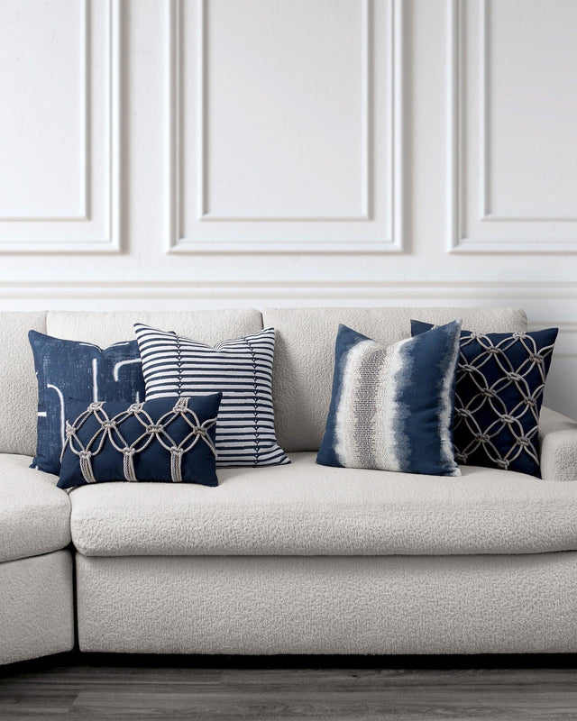 Elaine Smith Denim Pillow Package 5-Pack Blue 5-Pack Decorative Pillow