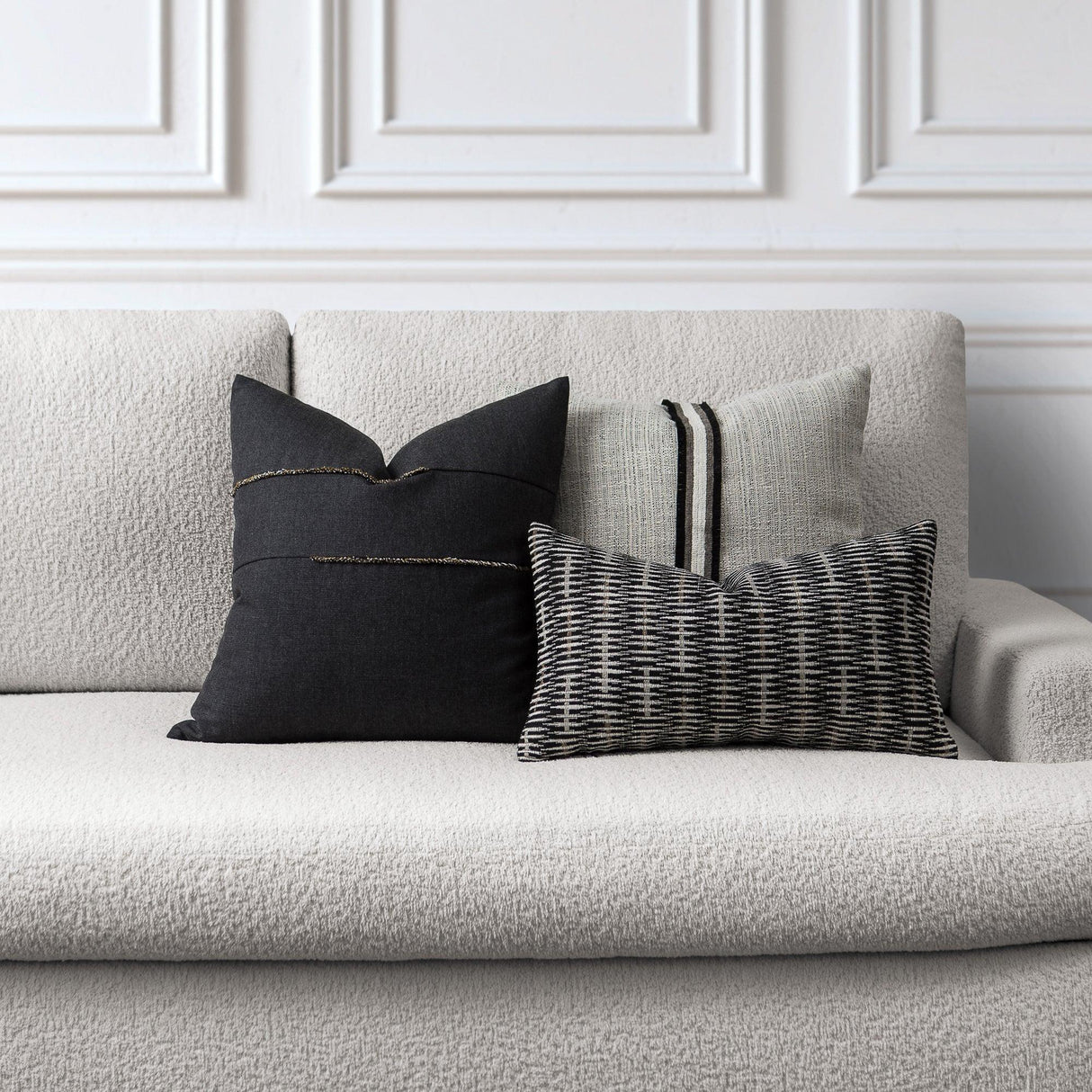 Elaine Smith Ebony Pillow Package 3-Pack Beige 3-Pack Decorative Pillow