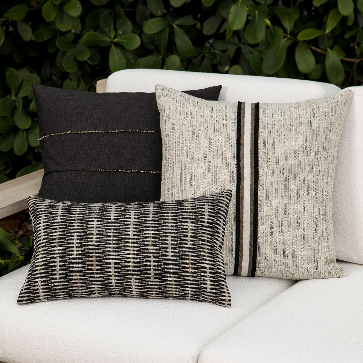 Elaine Smith Ebony Pillow Package 3-Pack Beige 3-Pack Decorative Pillow