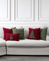 Elaine Smith Evergreen Pillow Package 5-Pack Red 5-Pack Decorative Pillow
