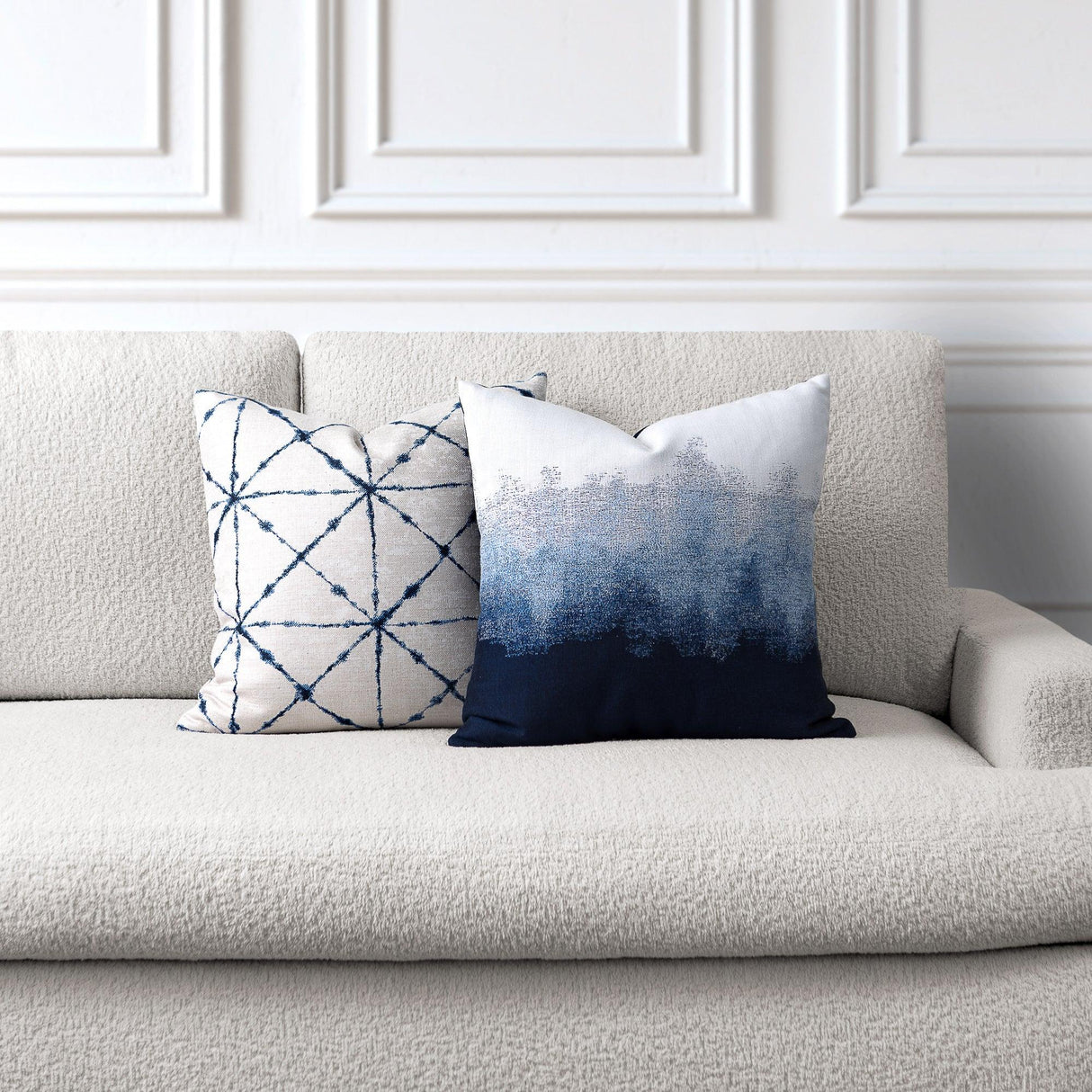 Elaine Smith Indigo Pillow Package 2-Pack Deep Blue 2-Pack Decorative Pillow