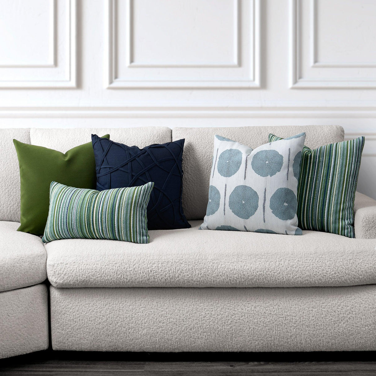 Elaine Smith Nature Pillow Package 5-Pack Green 5-Pack Decorative Pillow