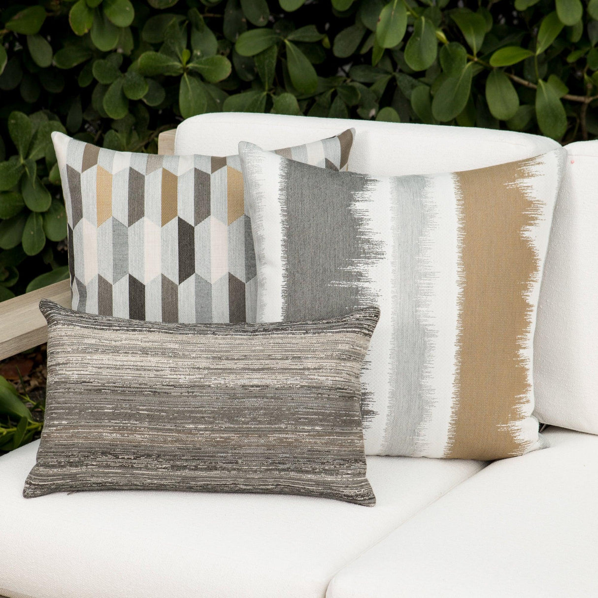 Elaine Smith Neutral Pillow Package 3-Pack Gray 3-Pack Decorative Pillow