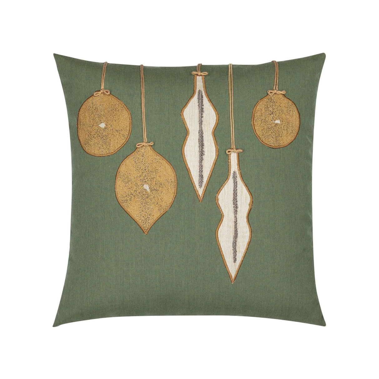 Elaine Smith Ornaments Fern Green 20"x20" Decorative Pillow