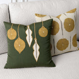 Elaine Smith Ornaments Fern Green 20"x20" Decorative Pillow