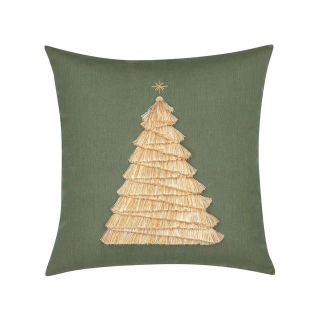 Elaine Smith Fraser Fir Fern Green 20"x20" Decorative Pillow