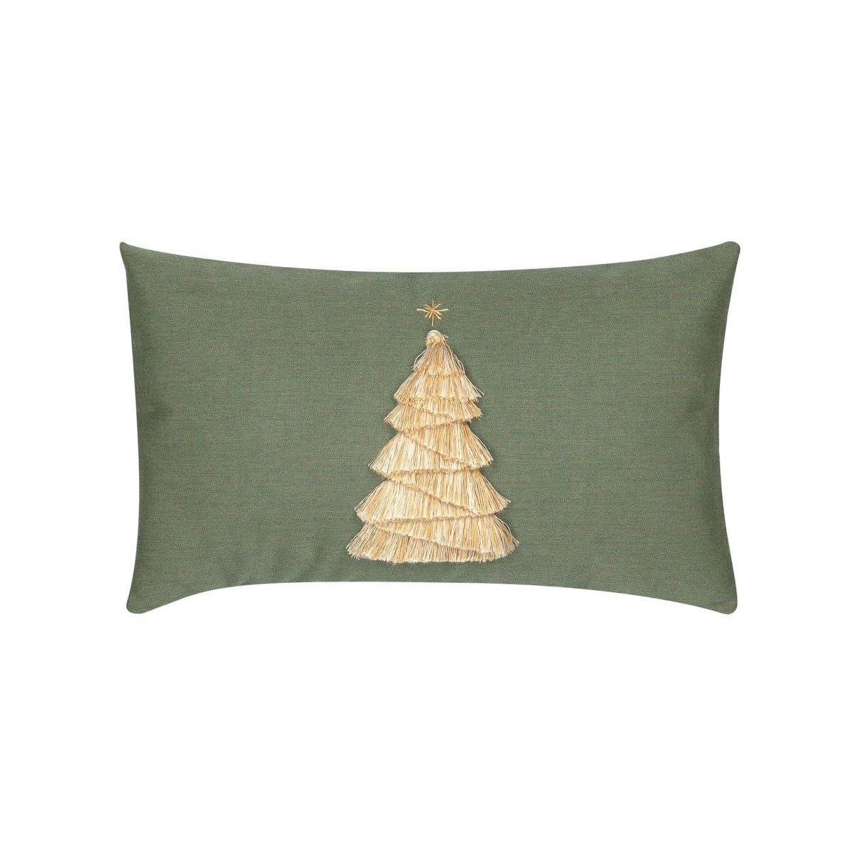 Elaine Smith Fraser Fir Fern Green 12"x20" Decorative Pillow