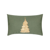 Elaine Smith Fraser Fir Fern Green 12"x20" Decorative Pillow