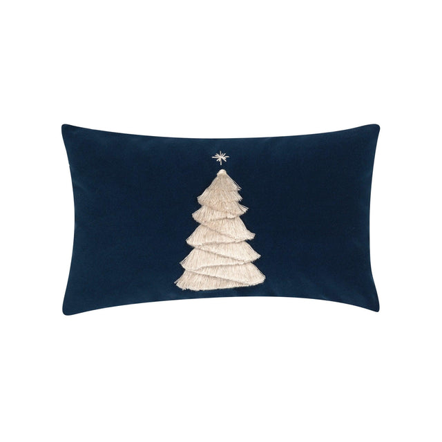 Elaine Smith Fraser Fir Midnight Blue 12"x20" Decorative Pillow