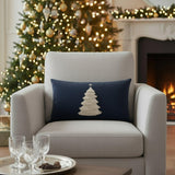 Elaine Smith Fraser Fir Midnight Blue 12"x20" Decorative Pillow