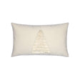 Elaine Smith Fraser Fir Ivory Ivory 12"x20" Decorative Pillow