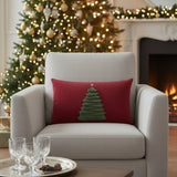 Elaine Smith Fraser Fir Ruby Red 12"x20" Decorative Pillow
