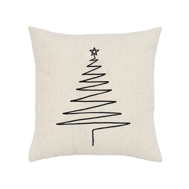 Elaine Smith Silent Night Crema   Decorative Pillow