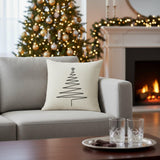 Elaine Smith Silent Night Crema   Decorative Pillow