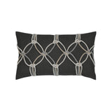 Elaine Smith Carbon Rope Black 12"x20" Decorative Pillow