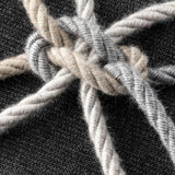 Elaine Smith Carbon Rope Black 12"x20" Decorative Pillow