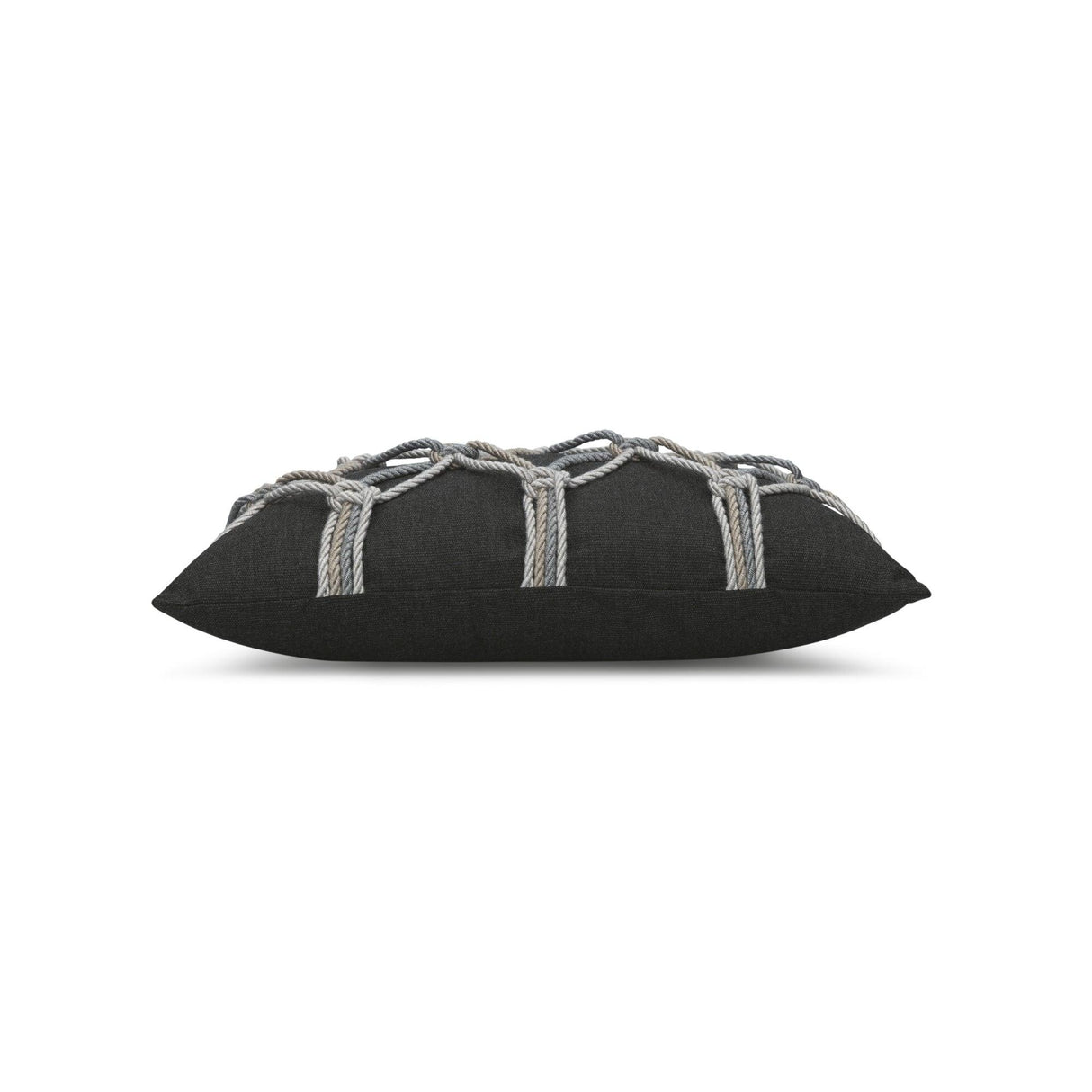 Elaine Smith Carbon Rope Black 12"x20" Decorative Pillow