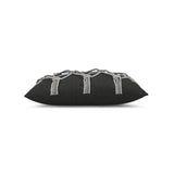 Elaine Smith Carbon Rope Black 12"x20" Decorative Pillow