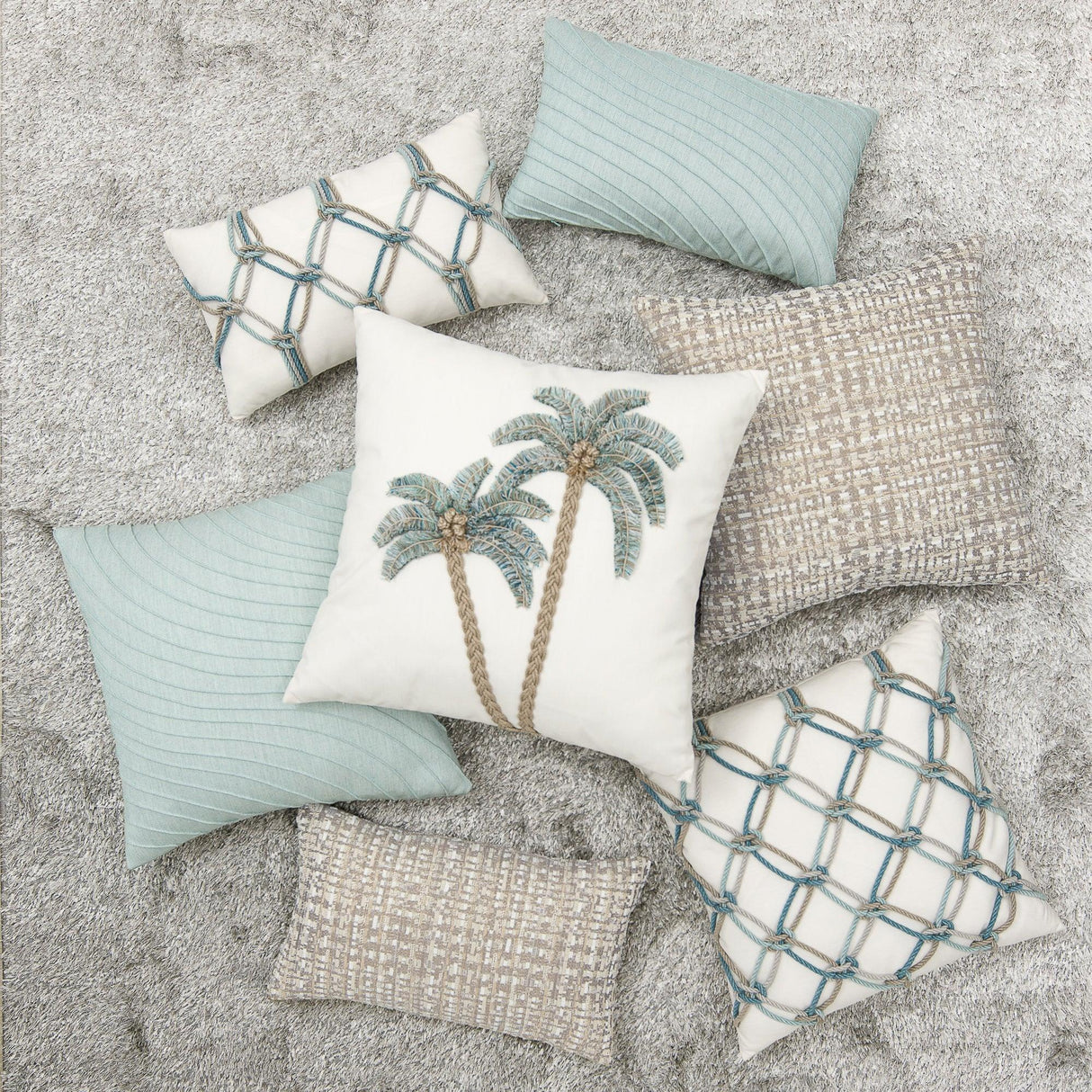 Elaine Smith Channel Sable Beige 12"x20" Decorative Pillow
