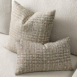 Elaine Smith Channel Sable Beige 12"x20" Decorative Pillow