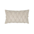 Elaine Smith Macrame Fawn Beige 12"x20" Decorative Pillow