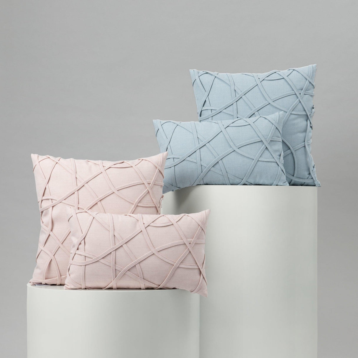 Elaine Smith Illusion Dew Light Blue 12"x20" Decorative Pillow