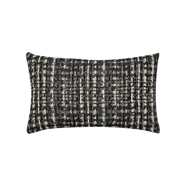 Elaine Smith Channel Noir Black 12"x20" Decorative Pillow