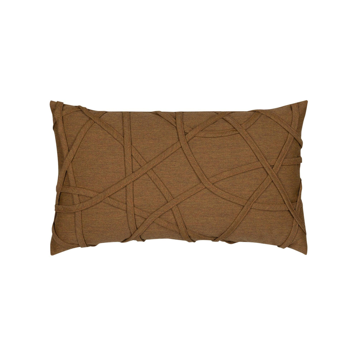 Elaine Smith Illusion Teak Brown 12"x20" Decorative Pillow