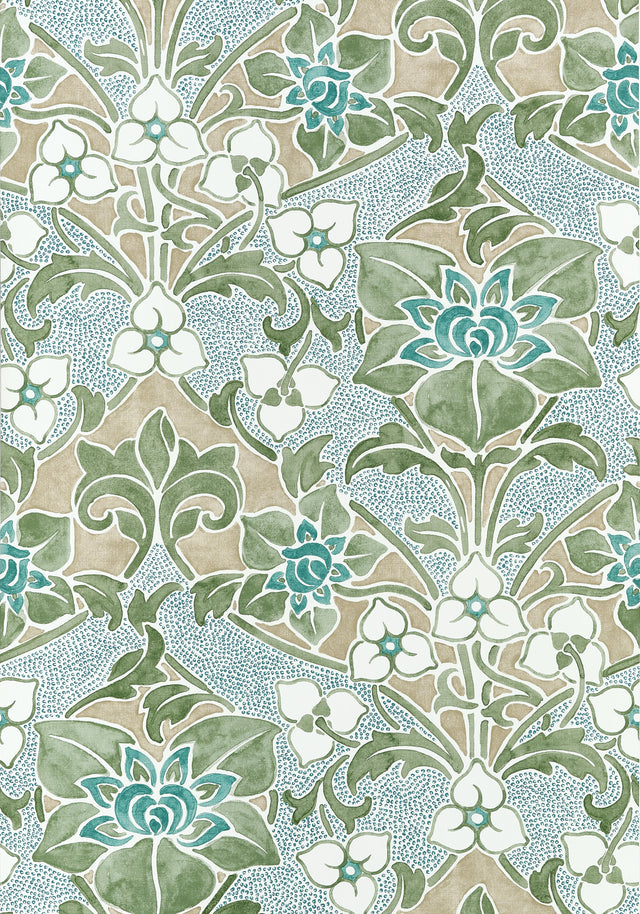 Thibaut Woodford Sage Wallpaper