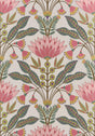 Thibaut Lotus Cranberry Wallpaper