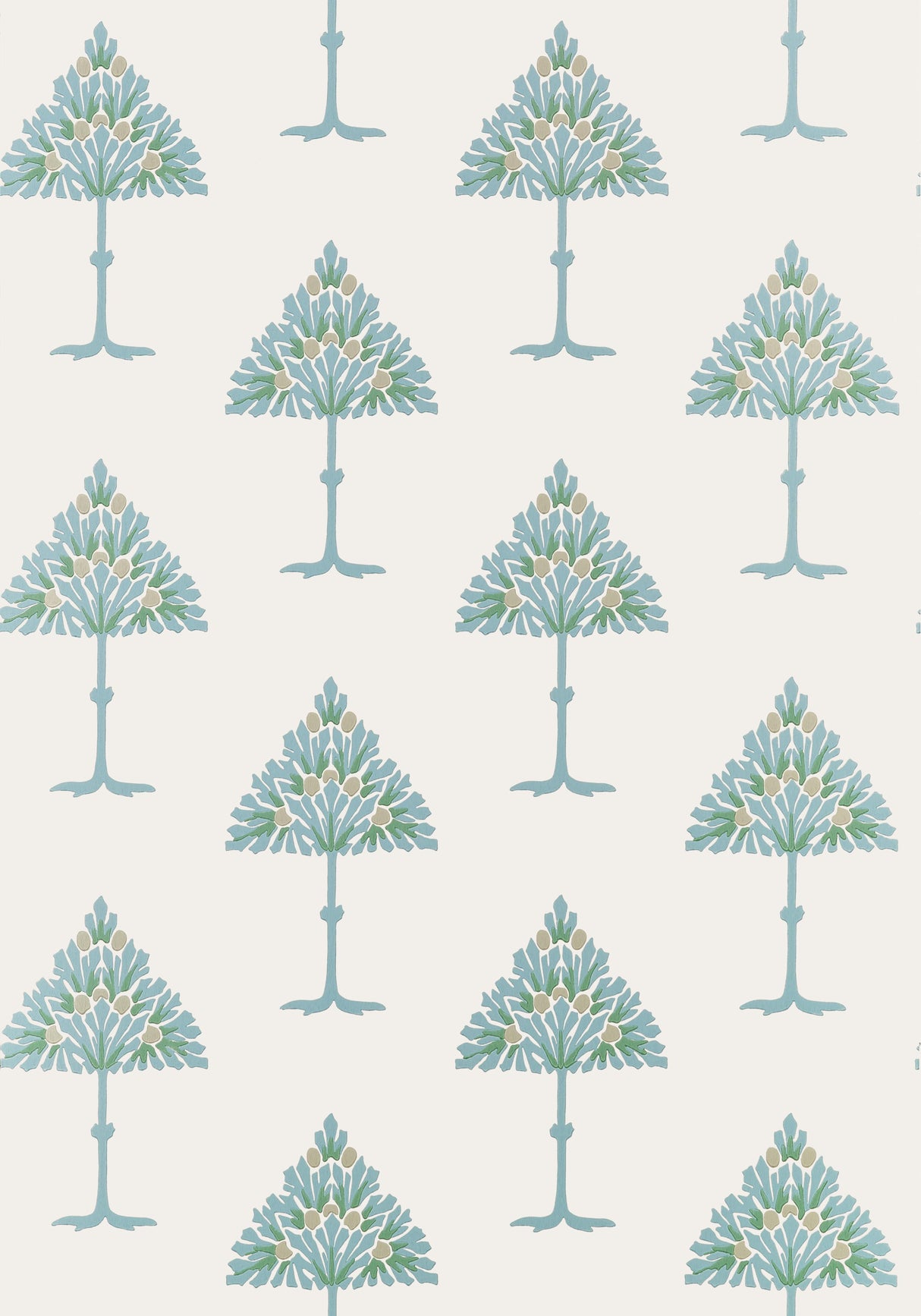 Thibaut May Tree Spa Blue Wallpaper