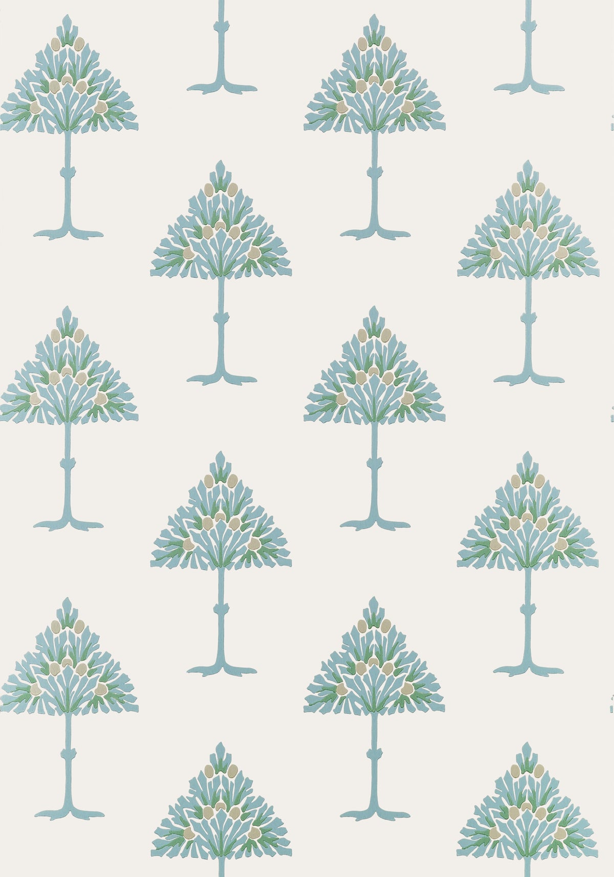 Thibaut May Tree Spa Blue Wallpaper